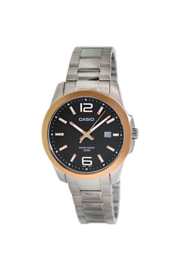 Men's Core MTP1296D-1AV Silver Stainless-Steel Quartz Dress Watch