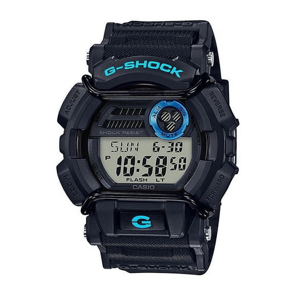 Casio Men's Digital Black and Blue G-Shock Sport Watch GD400-1B2