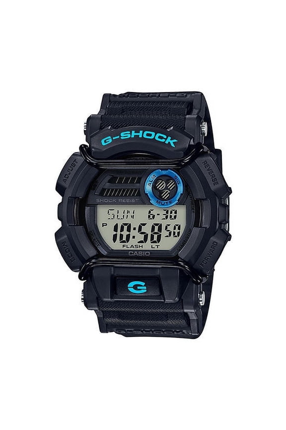 Casio Men's Digital Black and Blue G-Shock Sport Watch GD400-1B2