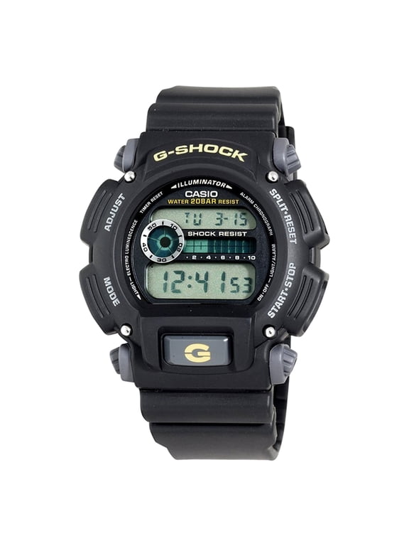 Casio Men's Digital Black and Grey Resin Strap G-Shock Watch DW9052-1B