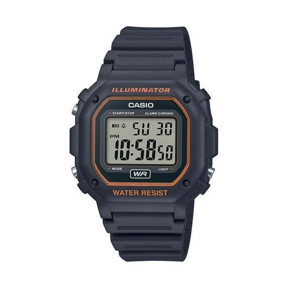 Casio Men's Digital Illuminator Sport Watch, Gray Resin F108WH-8A2
