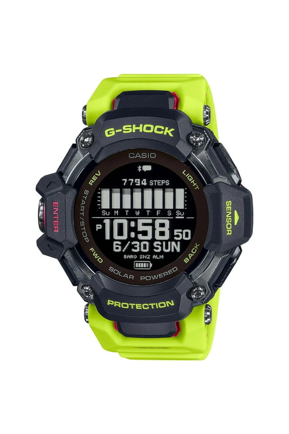 Casio Men's Digital Quartz Watch with Plastic Strap GBD-H2000-1A9ER, Green, Strap