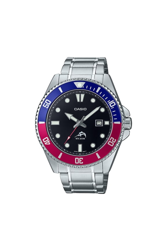 Casio Men's Dive-Style Stainless Steel Sport Watch - MDV-106DD-1A2VCF