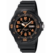 Casio Mens Dive Style Watch, Black/Orange Accents MRW200H-4BV