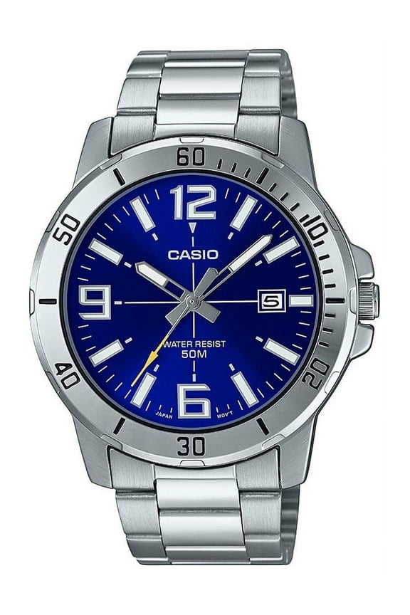 Men's Diver-Style Stainless Steel Watch MTPVD01D-2BV