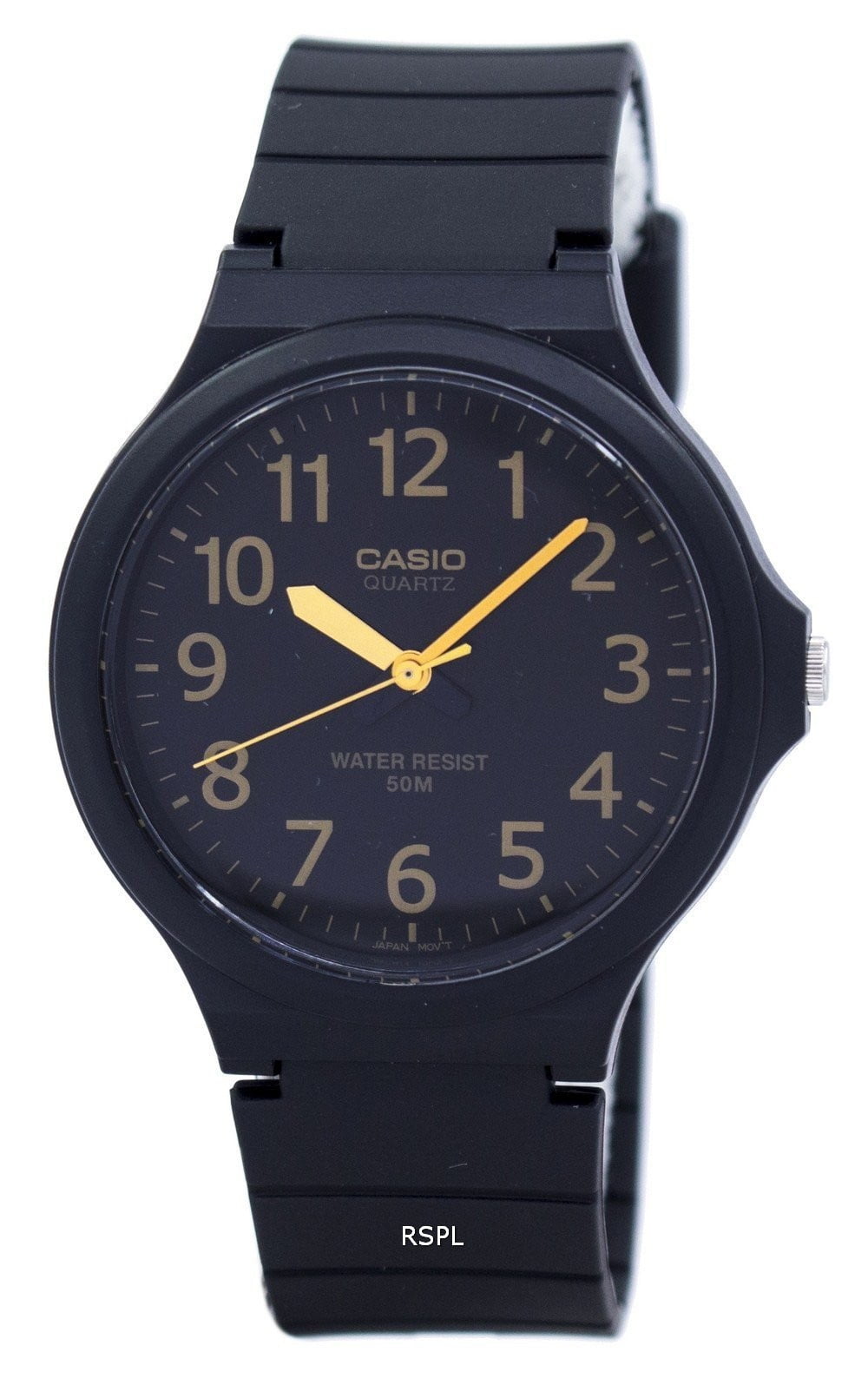 Casio Men's Easy To Read MW240-1B2V Black Resin Japanese Quartz Fashion Analog Watch