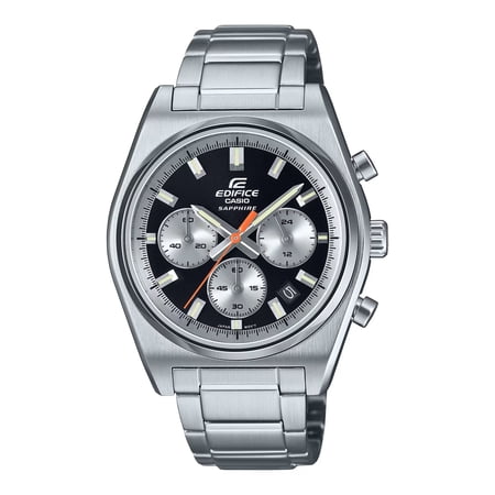 Casio Men's Edifice Stainless Steel Chronograph Black Dial Watch - EFB730D-1AV