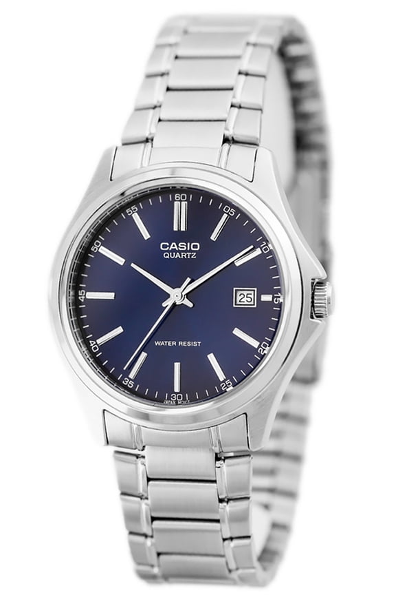 Mens Stainless Steel Watch with Blue Dial - MTP-1183A-2A