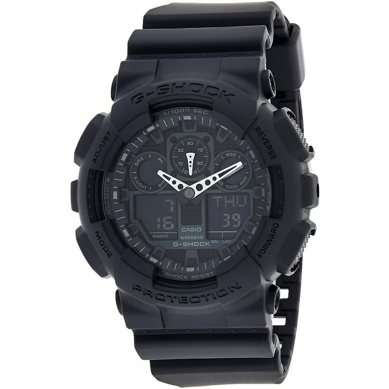 Leugen Idioot Televisie kijken Casio Men's G-Shock Black Dial Watch - GA100-1A1 - Walmart.com
