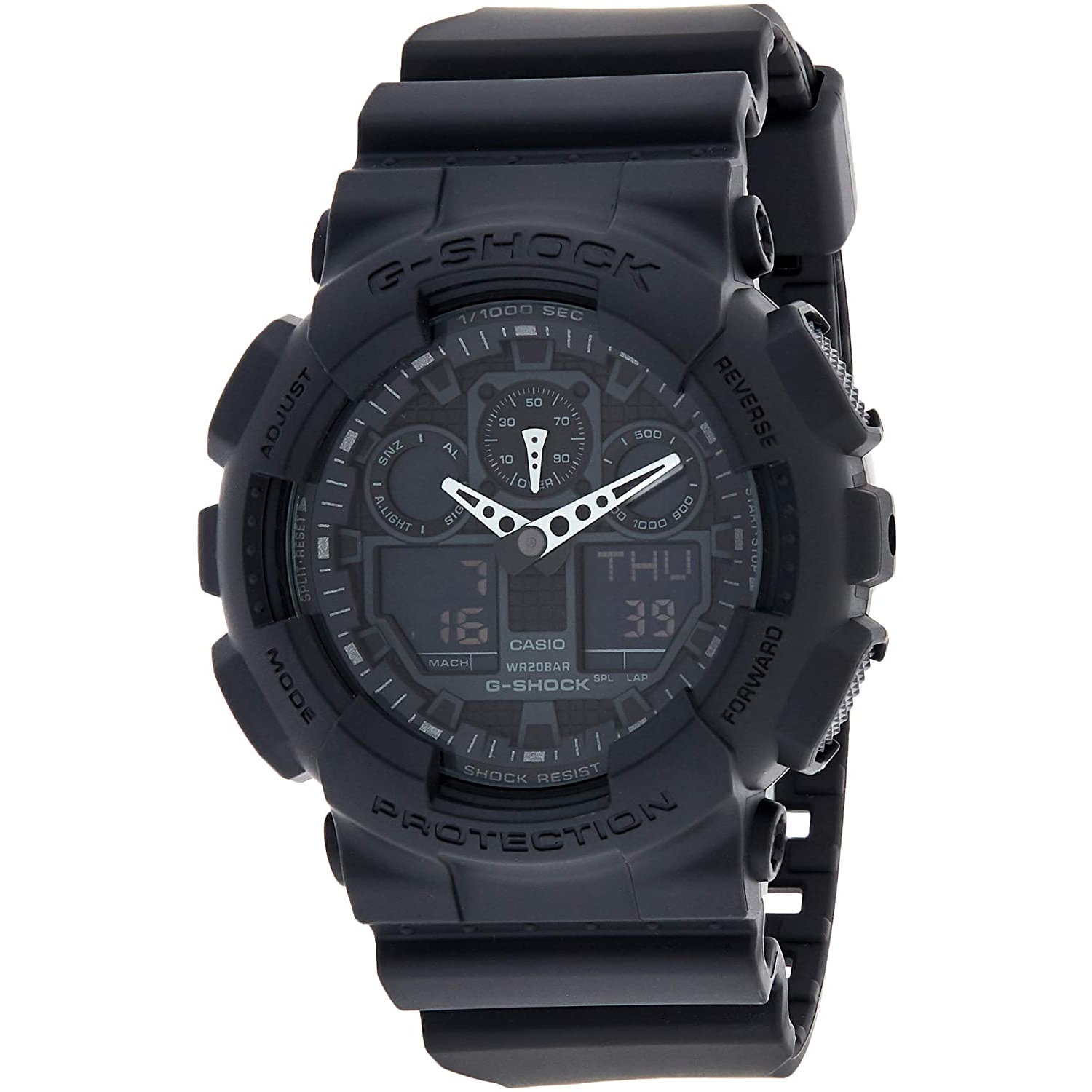 Casio Men's G-Shock Black Dial Watch - GA100-1A1 - image 1 of 3