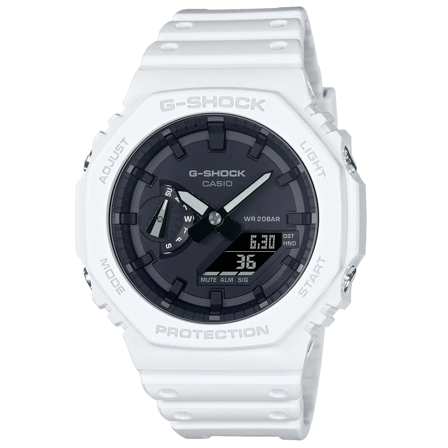 Casio, G-Shock Men's Watch, GA2100-7A, Black Dial, Resin Strap