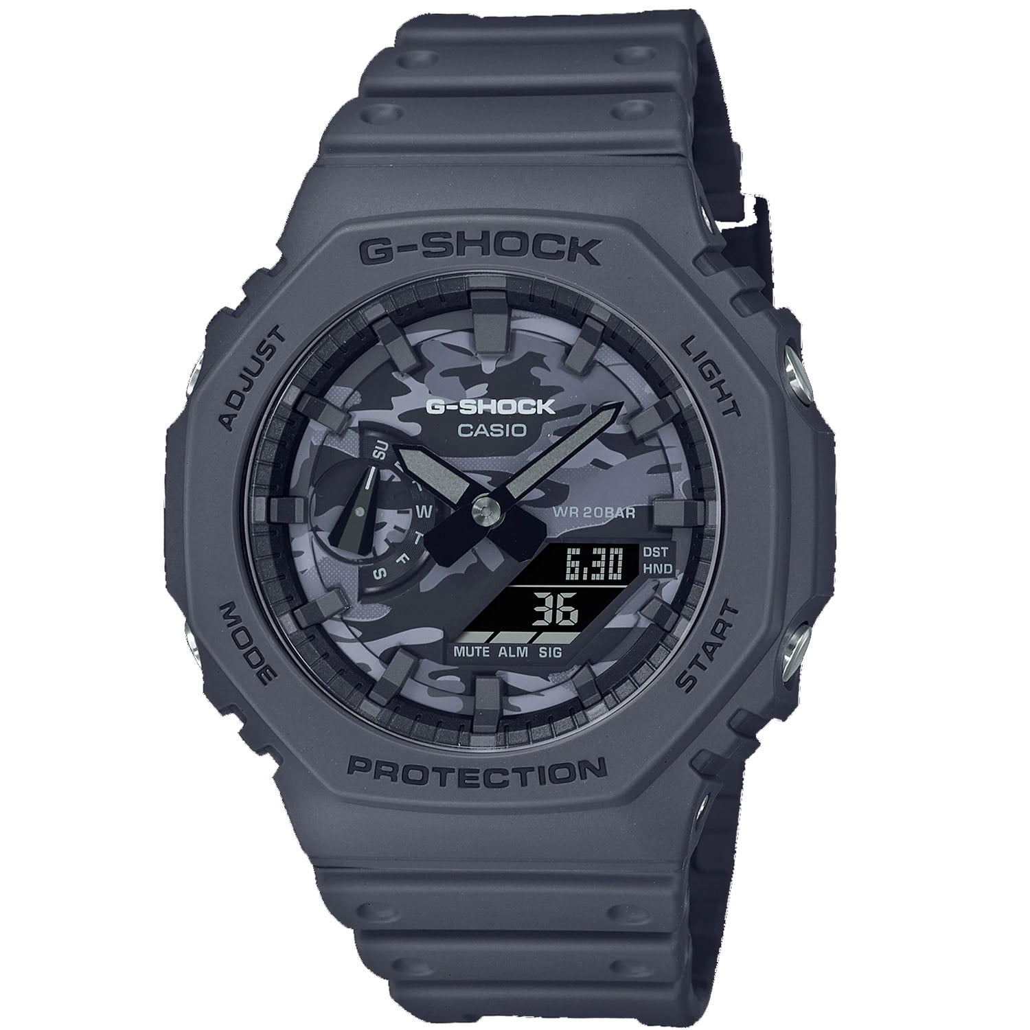 Casio Men's G-Shock Black Dial Watch - GA2100CA-8A - Walmart.com