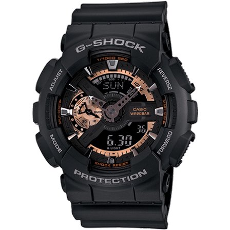 Men's G-Shock GA-110 Series Black Dial Watch - GA110RG-1A