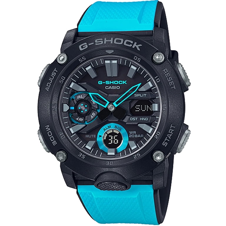 Casio Men's G-Shock GA-2000 Series Black Dial Watch - GA-2000-1A2