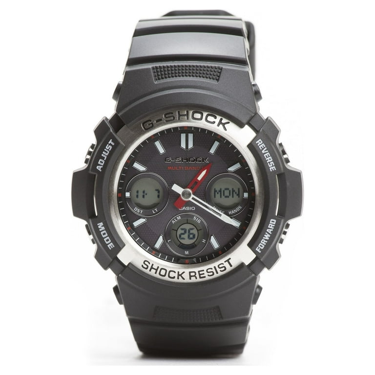 Casio Men's G-Shock Solar-Atomic Analog-Digital Watch, Black