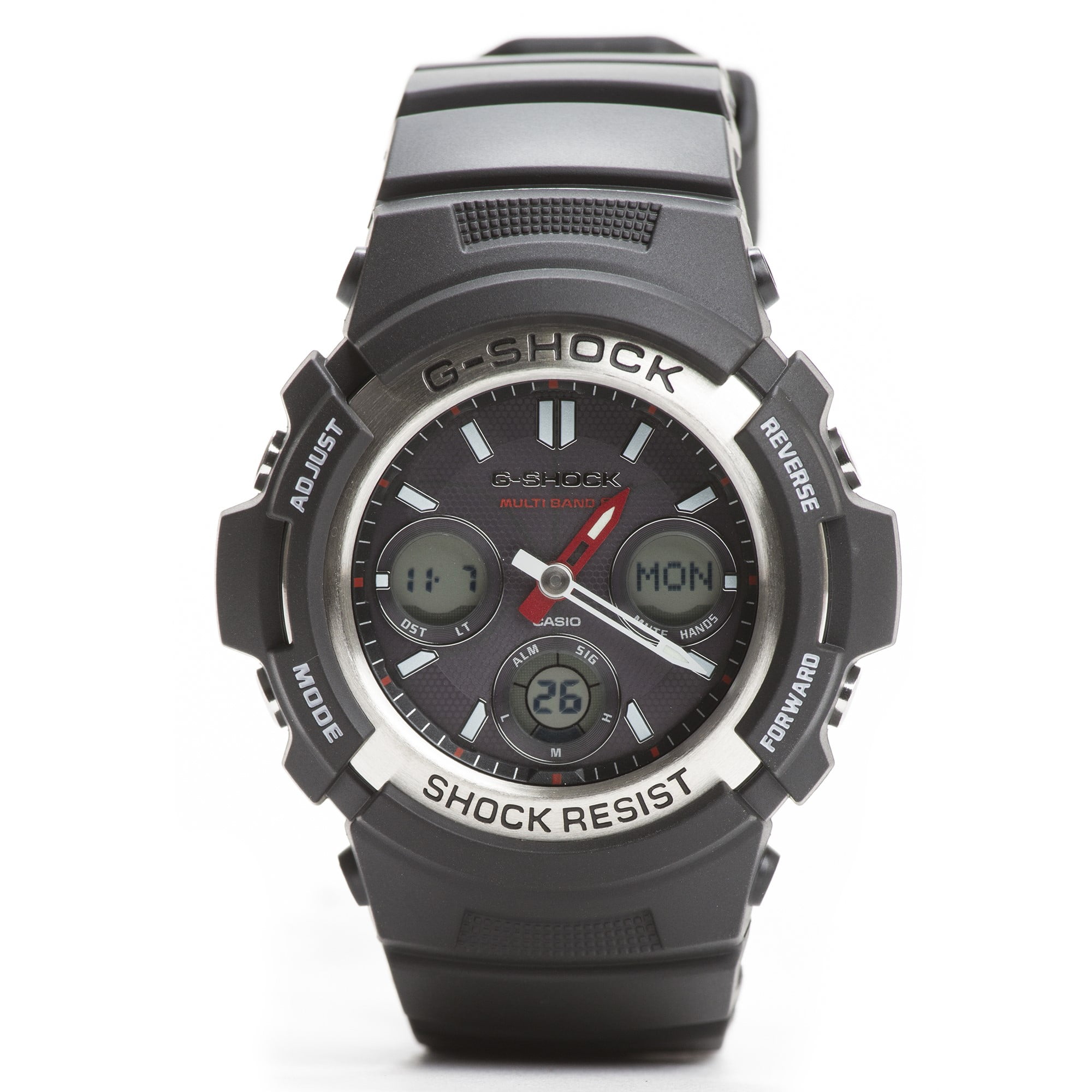 lykke Meget Forstyrrelse Casio Men's G-Shock Solar-Atomic Analog-Digital Watch, Black - Walmart.com