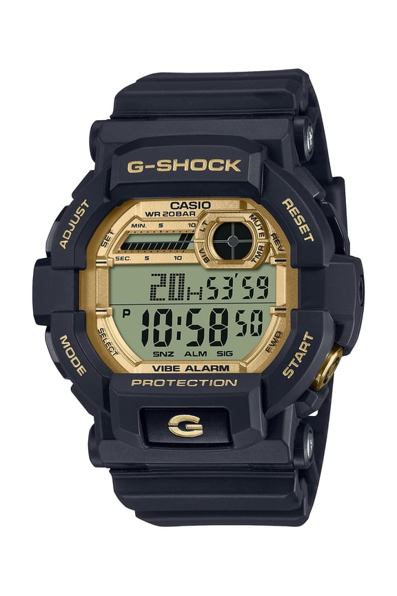 Men's G-Shock Watch with Gold Dial and Vibration Alarm GD350GB-1