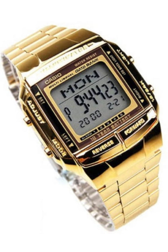 Men's Gold tone Data Bank Watch DB360G-9A