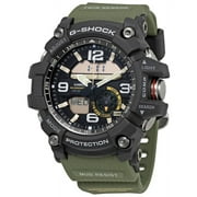 Casio Mens Green Resin Case Analog Stainless Steel Band Round Watch - GG1000-1A3CR
