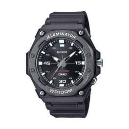 Casio Men s Metal Bezel Negative Display Digital Watch MWD100H 1BV Walmart