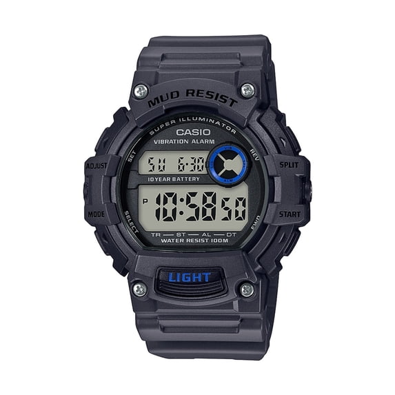 Casio Men's Heavy Duty Mud-Resistant Digital Watch, Grey TRT110H-8AV