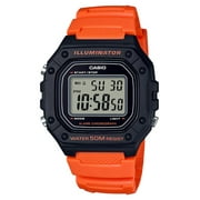 Casio Men's Large Case Digital Sport Watch - Orange/Black W218H-4B2