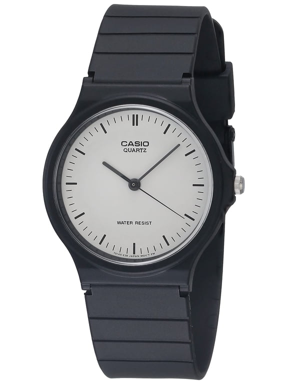 Men's MQ24-7E Casual Watch With Black Resin Band