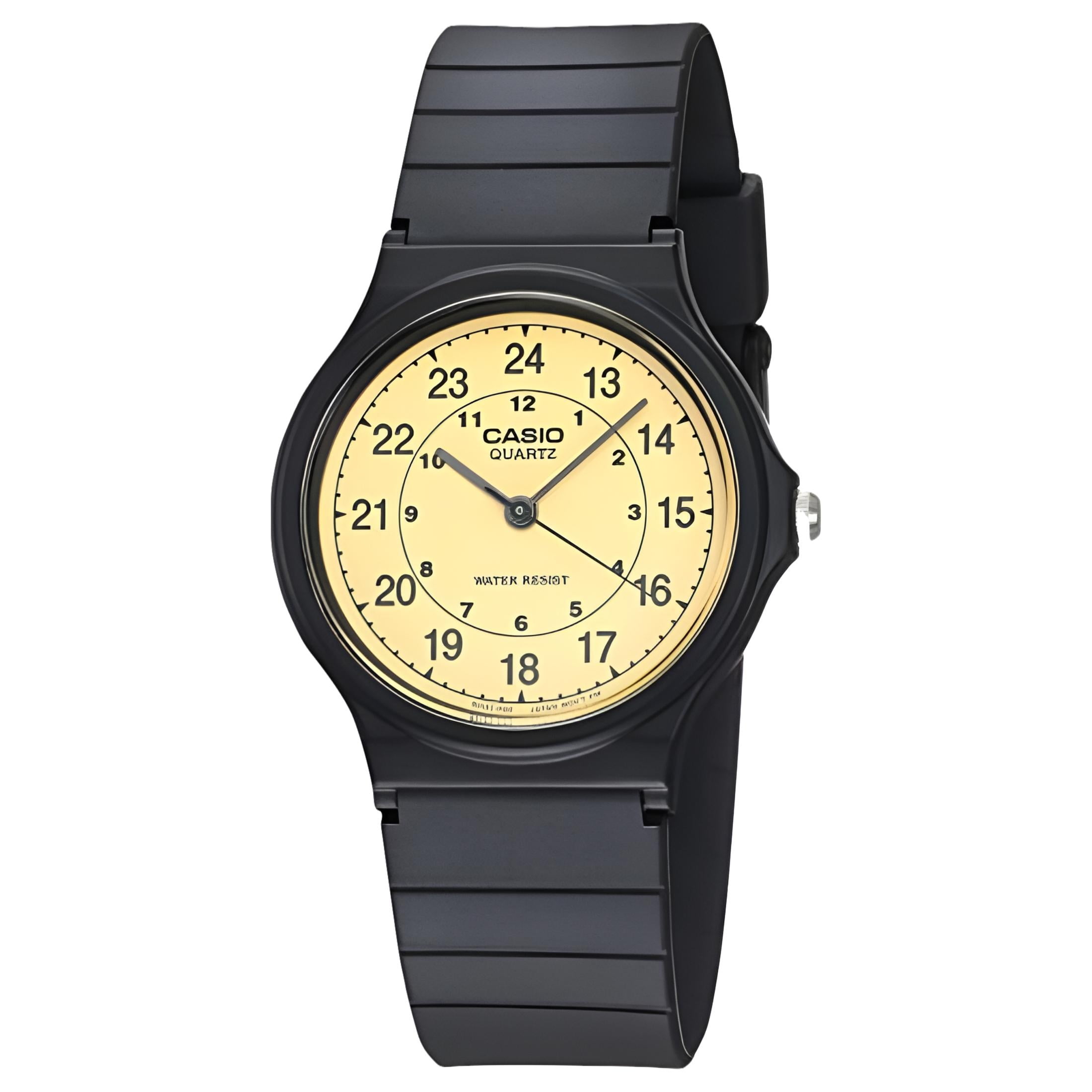 Casio Men s MQ24 9B Classic Gold Dial Analog Watch with Durable Resin Strap Walmart