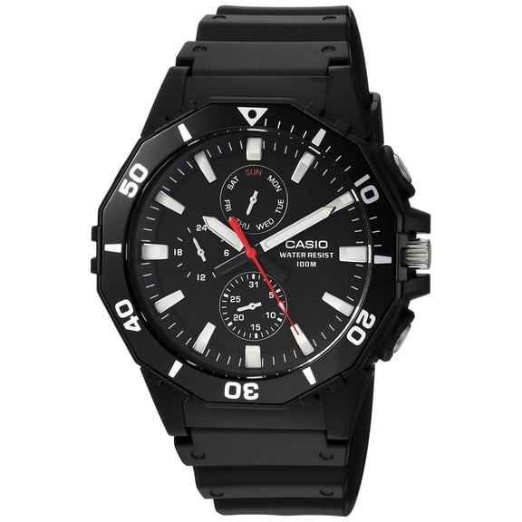 Casio Men's MRW-400H-1AVCF Sports Analog Display Analog Quartz Black Watch