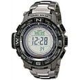thumbnail image 1 of Casio Men's PRO TREK Atomic Solar Triple Sensor Watch, Titanium Band, 1 of 5