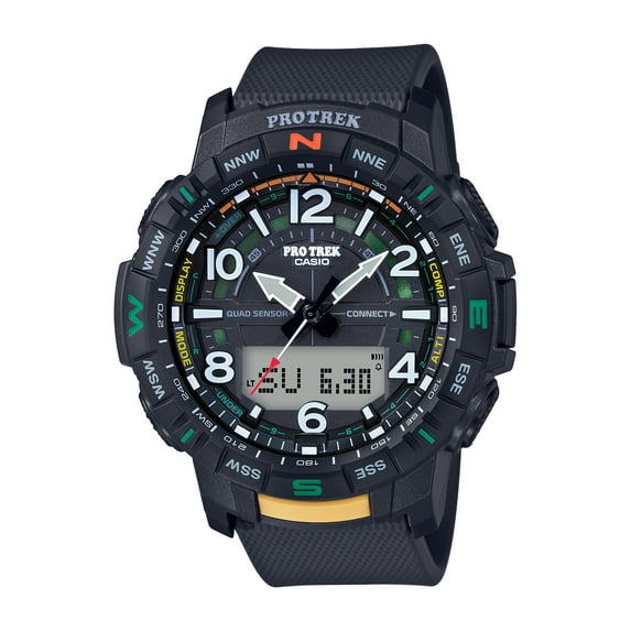 Casio Men's Pro Trek Quad Sensor with Bluetooth Smart Connect, Black