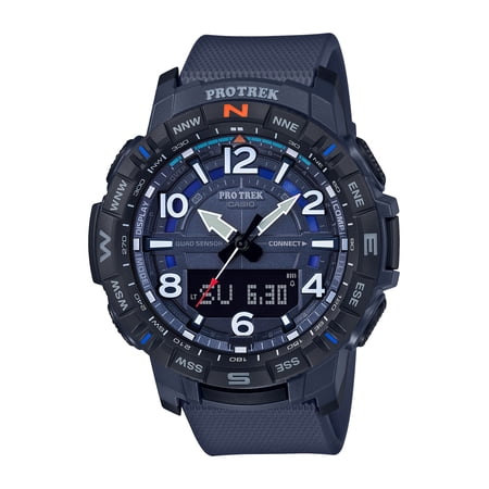 Casio Men's Pro Trek Quad Sensor with Bluetooth Smart Connect, Blue