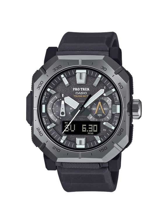 Men's Pro Trek Solar Powered Atomic-Timekeeping Triple Sensor Watch PRW-B1000-1CR