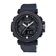 thumbnail image 1 of Casio Men's Pro Trek Solar Powered Triple Sensor Watch, Black Silicone Strap, 1 of 4