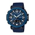 thumbnail image 1 of Casio Men's Pro Trek Solar Powered Triple Sensor Watch, Blue Nylon Strap, 1 of 3