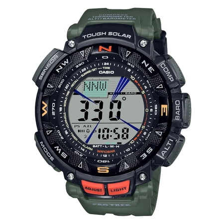 Casio Men's Pro Trek Solar Powered Triple Sensor watch - PRG240-3