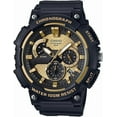 thumbnail image 1 of Casio Men's Quartz Watch, Analog Display, Resin Strap, Black/Gold, 1 of 1