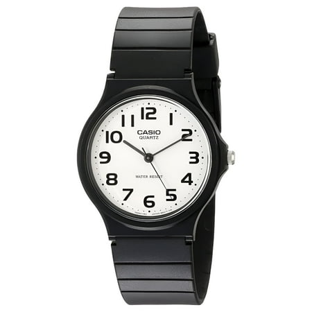 Casio Men's Resin Analog Wristwatch, Black & Silver [MQ24-7B2]