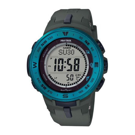 Casio Men's Solar Powered Triple Sensor Grey and Blue Pro Trek Watch PRG330-2A