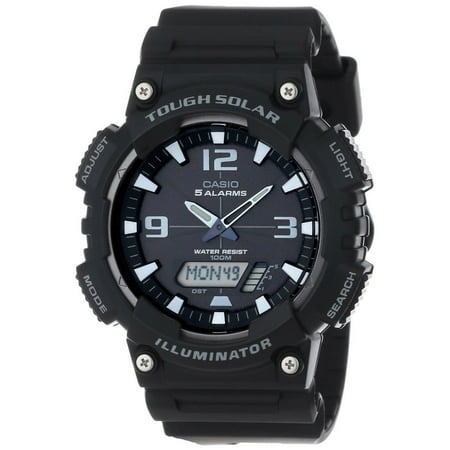 Casio Men's Solar Sport Combination Black and Gray Watch AQS810W-1AV