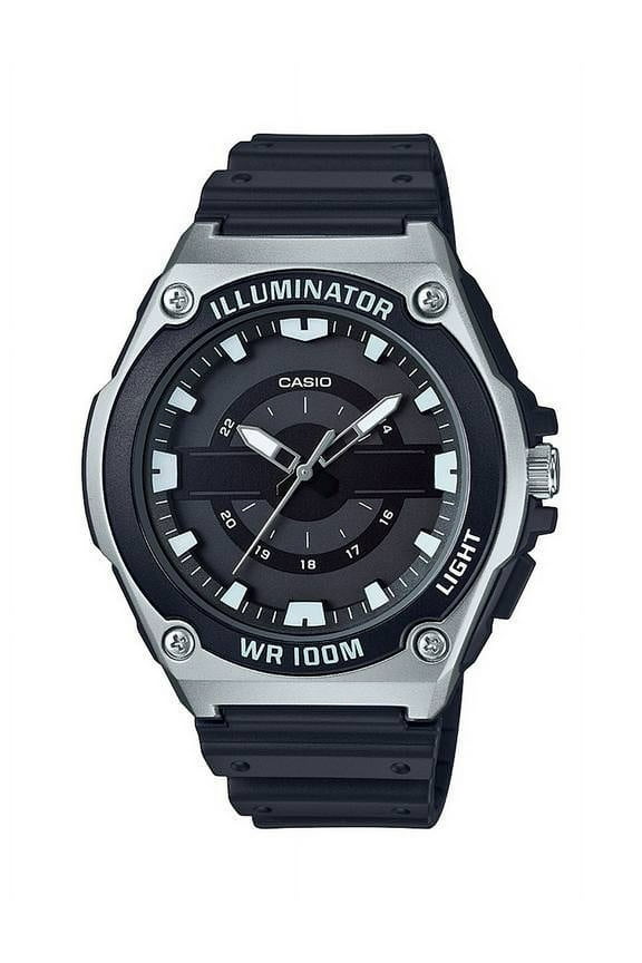 Men's Sport Analog Watch, Black/Silver MWC100H-1AV