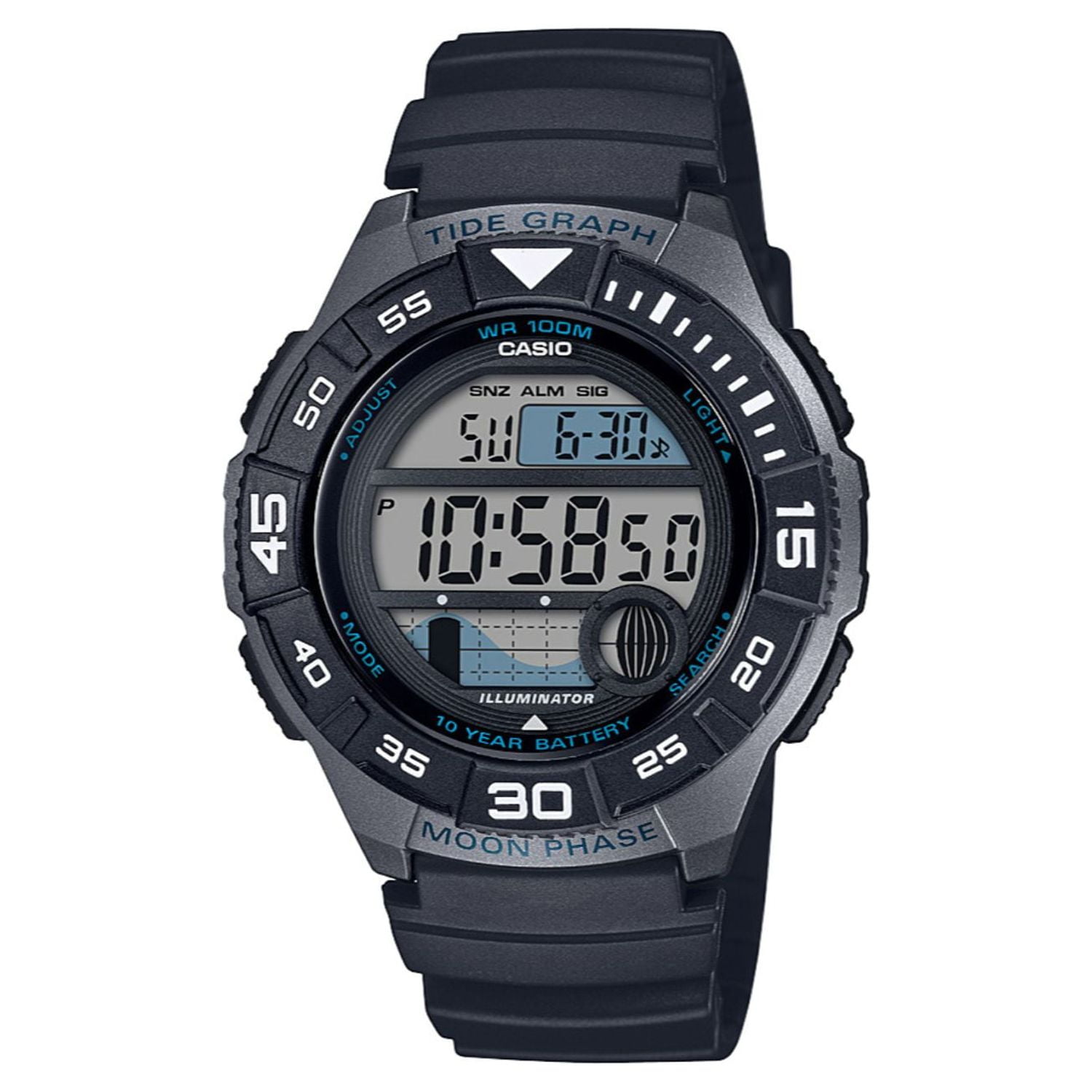 Casio Men's Sport Marine Watch Black WS1100H-1AV
