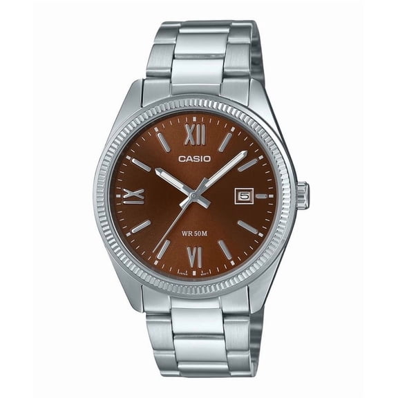 Casio Men’s Stainless Steel Analog Watch Brown Dial - MTP-1302DD-5AVDF
