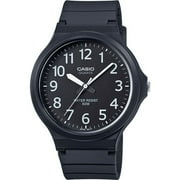 Casio Mens Super-Easy-Reader Watch, Black/White Accents MW240-1BV