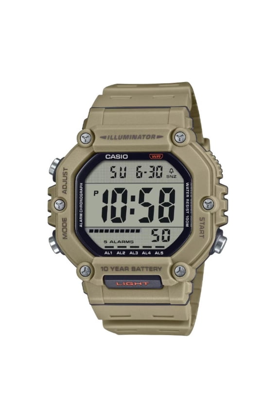 Men's Tan Large Case Digital Sport Watch - AE-1600H-5AVCF