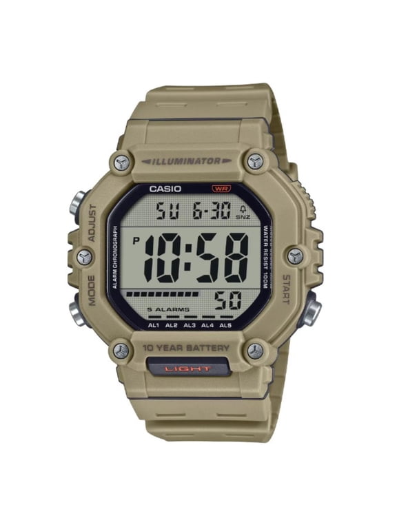Men's Tan Large Case Digital Sport Watch - AE-1600H-5AVCF