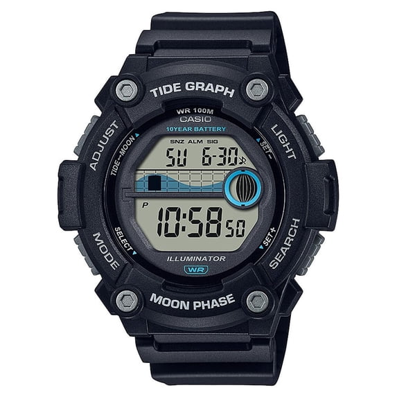 Casio Men's Tide Graph and Moon Phase Watch WS1300H-1AV