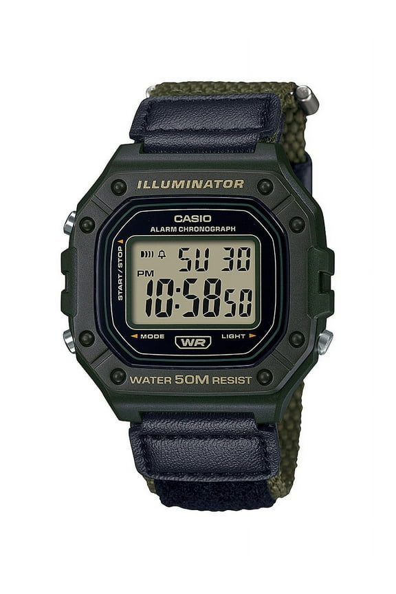 Men's Velcro Band Digital Watch W218HB-3AV