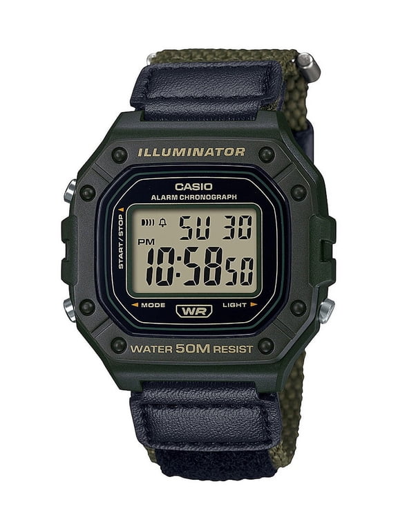 Men's Velcro Band Digital Watch W218HB-3AV