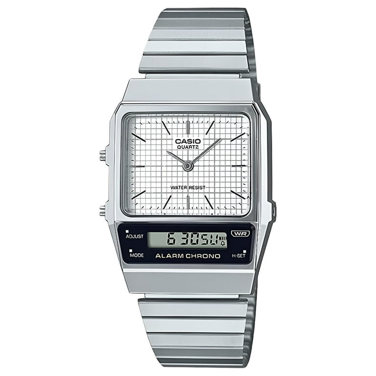 Analog digital watches metal band cheap